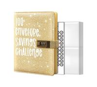 Cuaderno de ahorros A6, Carpeta de presupuesto portátil para cuaderno de ahorros, Carpeta de dinero de 100 sobres, Libro de planificación presupuestaria fácil de usar para bud