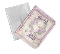 Cuaderno de anillas | Archivador portátil A5 de 6 anillas de colección - Carpeta archivadora de oficina | Para estudiantes, profesores, escuelas, aula, casa, viajes, desplazamientos, exterior e