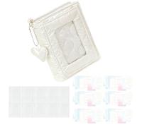 Cuaderno de Anillas - Cubierta con Bolsillo y Páginas Transparentes,M5 Cuaderno Espiral para Diario con Pegatinas,para Estudiantes Universitarios Mujeres Adolescentes Hogar Dormitorio Escuela y