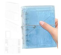 Cuaderno de anillas, formato A7, con múltiples bolsillos y hojas extraíbles, cuaderno de anillas para diario y notas, para niños y adultos, hogar, escuela, oficina, viajes, al aire libre