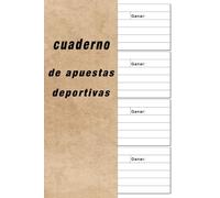 Cuaderno de apuestas deportivas: Libro para seguir tus apuestas deportivas/apuntar todos tus pronósticos