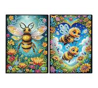 Cuaderno de Arte con Diamantes de 50 páginas en tamaño A5, diseño especial en forma de cristal para pintura de diamantes, bloc de notas inalámbrico con tira de cristal 5D, cuaderno