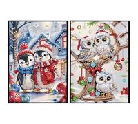 Cuaderno de Arte con Diamantes de 50 páginas en tamaño A5, diseño especial en forma de cristal para pintura de diamantes, bloc de notas inalámbrico con tira de cristal 5D, cuaderno