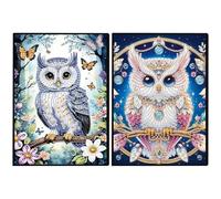 Cuaderno de Arte con Diamantes de 50 páginas en tamaño A5, diseño especial en forma de cristal para pintura de diamantes, bloc de notas inalámbrico con tira de cristal 5D, cuaderno