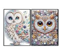 Cuaderno de Arte con Diamantes de 50 páginas en tamaño A5, diseño especial en forma de cristal para pintura de diamantes, bloc de notas inalámbrico con tira de cristal 5D, cuaderno