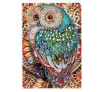 Cuaderno de Bocetos A5 Kits de Pintura de Diamante 5D para Adultos niños DIY Búho Diario de diamante libro Diario Secreto Niñas Cuaderno Cuaderno A5 50 hojas 120 páginas