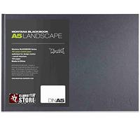 Cuaderno de bocetos horizontal DIN A5 120 g/m² - para niños y profesionales, dibujo y bocetos, tapa dura, 144 páginas blancas, arte, graffiti, dibujo técnico y bocetos