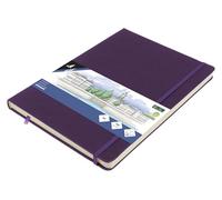Cuaderno de bocetos Kangaro A4 Purple Heart PU tapa dura 80 hojas 140 gramos papel crema con banda elástica y banda