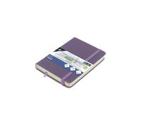Cuaderno de bocetos Kangaro A6 Heather Purple PU Tapa dura 80 hojas 140 gramos papel crema con banda elástica y banda