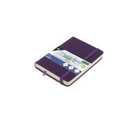 Cuaderno de bocetos Kangaro A6 Purple Heart PU tapa dura 80 hojas 140 gramos papel crema con banda elástica y banda