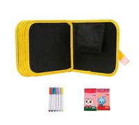 Cuaderno de bocetos reutilizable, Bloque de dibujo borrable de 20,5 x 20,5 cm para niños con 12 marcas. Herramientas de arte portátiles, perfectas para viajes, escuelas y juegos creativos. Peso: 240 g