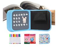 Cuaderno de bocetos reutilizable impermeable con bolígrafos, tamaño de 8 x 10 pulgadas para práctica artística, textura de página suave, categoría de bloc de dibujo para niños, herramientas para