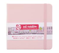 Cuaderno de bocetos - Royal Talens - 12x12 cm - 80 hojas - 140g - Rosa