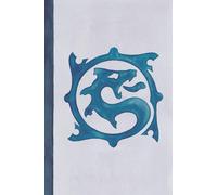 Cuaderno de Bolsillo Barcelona [Dragón Azul]: Libreta A6 Punteada: Pequeño Diario de Viaje con Diseño Inspirado en Baldosa Hidráulica Catalana- 120 Páginas de Papel Crema para Notas Rápidas y Bocetos