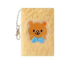 Cuaderno de bolsillo con funda de felpa suave, diario de viaje ligero para estudiantes, artistas, presentes, cuaderno cálido de invierno