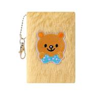 Cuaderno de bolsillo creativo con cubierta de peluche, planificador ligero para el trabajo, estudio, cuaderno cálido de invierno