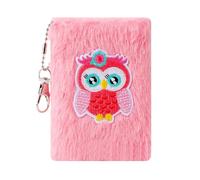 Cuaderno de bolsillo creativo con cubierta de peluche, planificador ligero para el trabajo, estudio, cuaderno cálido de invierno