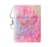 Cuaderno de bolsillo creativo con cubierta de peluche, planificador ligero para el trabajo, estudio, cuaderno cálido de invierno