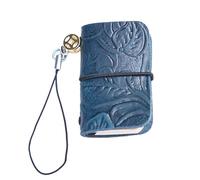 Cuaderno de bolsillo de cuero - 64 páginas numeradas, Diario de bolsillo | Cuaderno de cuero para escribir, toma nota, trabajo, escuela, viajes, mujeres y hombres, oficina, diario personal