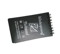 Cuaderno de bolsillo impermeable, práctico, espiral, bloc de notas, bloc de notas de campo, para escribir lluvia, cuadernos impermeables