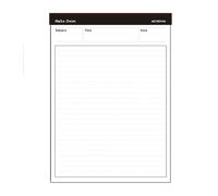 Cuaderno de bolsillo para negocios, cuadernos de reuniones, planificador de notas, blocs de notas, notas de gestión del tiempo, cuaderno de notas adhesivas, bloc de notas para planificación del