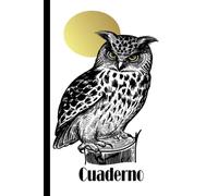 Cuaderno de Búho: Cuaderno de búho de rayas anchas, cuaderno de papel rayado para la escuela, estudiantes, regalo para niños, niñas, adolescentes, cuadernos de búho, amante del búho