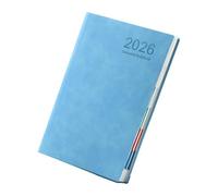 Cuaderno de calendario 2026, cuaderno de diario de 365 días, cubierta de poliuretano, planificador para el trabajo, la escuela y viajes