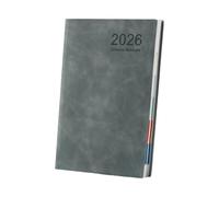 Cuaderno de calendario 2026, cuaderno de diario de 365 días, cubierta de poliuretano, planificador para el trabajo, la escuela y viajes