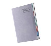 Cuaderno de calendario 2026, cuaderno de diario de 365 días, cubierta de poliuretano, planificador para el trabajo, la escuela y viajes