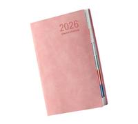 Cuaderno de calendario 2026, cuaderno de diario de 365 días, cubierta de poliuretano, planificador para el trabajo, la escuela y viajes