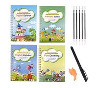 Cuaderno de Caligrafía para Niños,Cuadernos De Trabajo De Números - Libreta De Práctica De Caligrafía Con Surcos Para Niños - Para Escuela Preescolar Homeschool Casa Vacaciones Viaje Fin De Semana