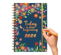 Cuaderno de citas, cuaderno de calendario, diario de comercio exterior estudiante | Calendario anual 2024, cuaderno de planificación para la gestión del tiempo, para notas semanales y diarias