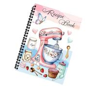 Cuaderno de cocina de papel grueso con separadores temáticos para blogueros de alimentos y entusiastas de la cocina, cuaderno de recetas diario de cocina artesanal