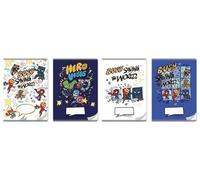 Cuaderno de colores A5/16K de 3 líneas Spider Man (20 piezas)