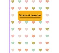 Cuaderno de composición: Patrón sin fisuras de múltiples corazones de San Valentín: regalo de San Valentín para niñas, novias o adolescentes, gobernado por la universidad