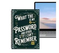 Cuaderno De Contraseñas,Diario Con Encuadernación En Espiral - Organizador De Internet En Formato De Cuaderno,Para Personas Mayores, Mujeres, Hombres, Hogar, Lugar De Trabajo, Universidad, Escuela Y