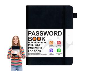 Cuaderno de contraseñas - Pequeño cuaderno seguro, guardar contraseñas, prácticas pestañas alfabéticas, duradero, diseño compacto | Gestión de uso de Internet informática en casa oficina notas