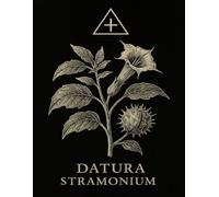 Cuaderno de Cuadrícula 5x5 mm - Datura stramonium - 100 Páginas - 21,59 x 27,94 cm: Ilustración botánica oscura del estramonio con símbolo mágico - ... rituales, bocetos y escritura creativa