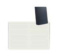 Cuaderno de cuadrícula horizontal de 2 piezas, B5, para estudiantes, exquisita personalidad, práctica, tarjeta negra de 16 quilates, línea horizontal