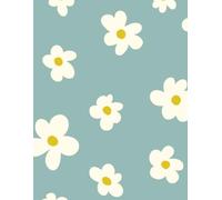 Cuaderno de Cuadros Flores: Cuaderno de Papel Cuadriculado para Notas, Apuntes, Matemáticas, Dibujos y Escritura