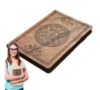 Cuaderno de cuero - Diario de escritura rayado, cuaderno vintage con cubierta duradera para notas diarias, diario personal, escritura creativa, registro de viaje y regalo para mujeres y hombres