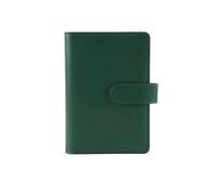 Cuaderno de cuero para dinero en efectivo, libro de mano creativo, hebilla magnética 1: verde oscuro