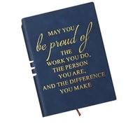 Cuaderno de cuero para regalo de agradecimiento a los empleados, 200 páginas, cuaderno de viaje forrado para anotaciones