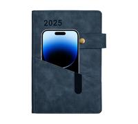 Cuaderno de cuero, planificador diario mensual 2025, bloc de notas de 365 días, planificador de eventos, planificador de trabajo, planificador de estudio, planificador de horarios, planificador de