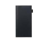 Cuaderno de cuero recargable con soporte para bolígrafo, blocs de notas diarios, papelería, blocs de notas para estudiantes, papelería de cuero con soporte para bolígrafo