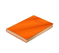 Cuaderno de cuero suave, diario, libro A4, A5, cuaderno de oficina, blocs de escritura, papelería, cuaderno for estudiantes para Mujeres y Hombres(Orange,A4)
