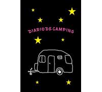 Cuaderno de diario de camping con dibujos de caravanas y estrellas - Accesorio caravana, regalo de la caravana: Cuaderno, agenda, bloc de notas, bloc ... Para los aficionados al camping con remolque