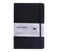 Cuaderno de diario punteado - Diario de escritura con cuadrícula de puntos, cuaderno de tapa dura, hojas de papel gruesas y lisas | Elegante organizador de notas diarias para estudiantes