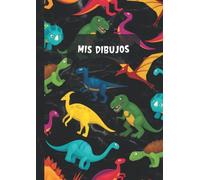 Cuaderno de Dibujo A4 Infantil para Niños - Bloc Grande para Dibujar, Pintar, Bocetos o Esbozo - Idea de Regalo para Principiantes - Dinosaurios
