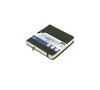 Cuaderno de dibujo de arte Kangaro 12x12 cm Forest Green PU tapa dura 80 hojas 140 gramos papel crema con banda de goma y lazo